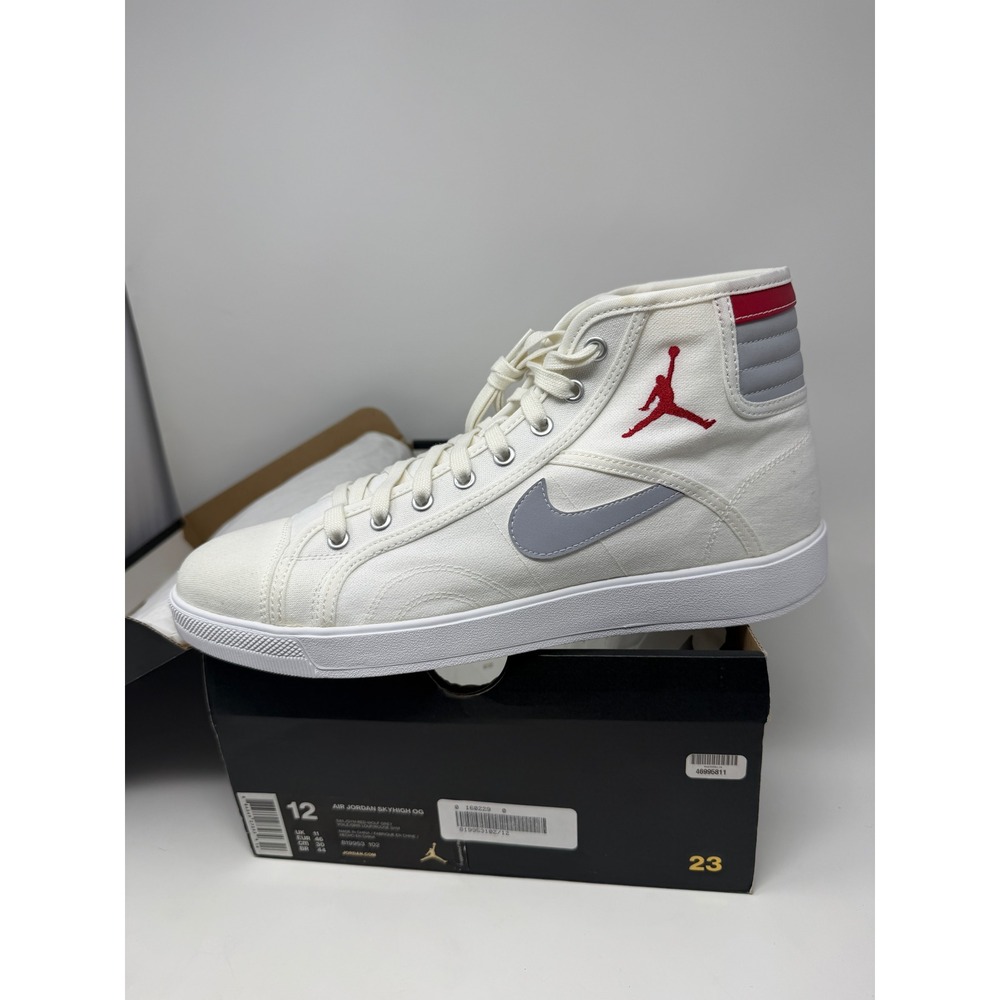 Nike Air Jordan Sky High OG Sail Gym Red Wolf Grey 819953-102 Mens 12